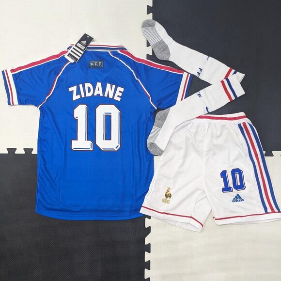 1998 Zidane #10 France World Cup Youth Kit - Picture 2 of 16